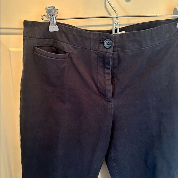 J Jill Cropped Straight Leg Pants in Black size 10 - Picture 3 of 5